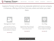 Tablet Screenshot of capstonepioneer.com